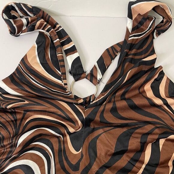 9.NEW! Shein| Striped| Rouched| Mini| Stretch - Picture 9 of 12